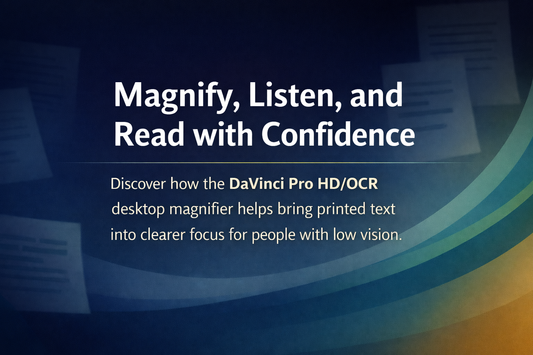 DaVinci Pro HD OCR Desktop Magnifier for Low Vision Reading Support