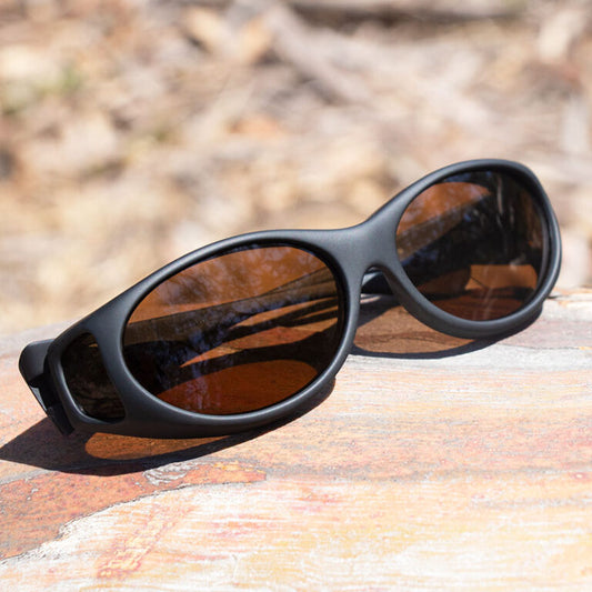 Amber Polarized Lens Cocoon Fitover Sunglasses