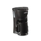 Single cup all black coffee and beverage maker with black coffee cup
