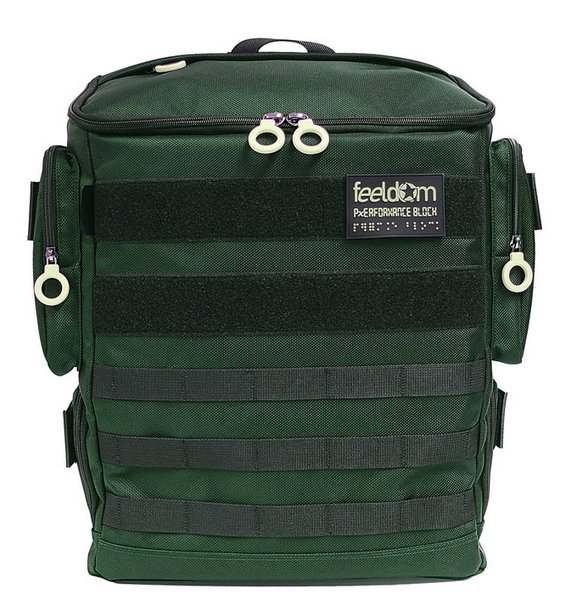 Medium Low-Vision Tactile & Brailled Backpack - Performance Block