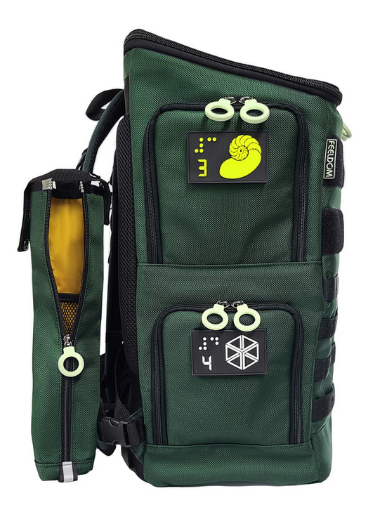 PERFORMANCE BLOCK - Large Low Vision Tactile & Brailled Backpack