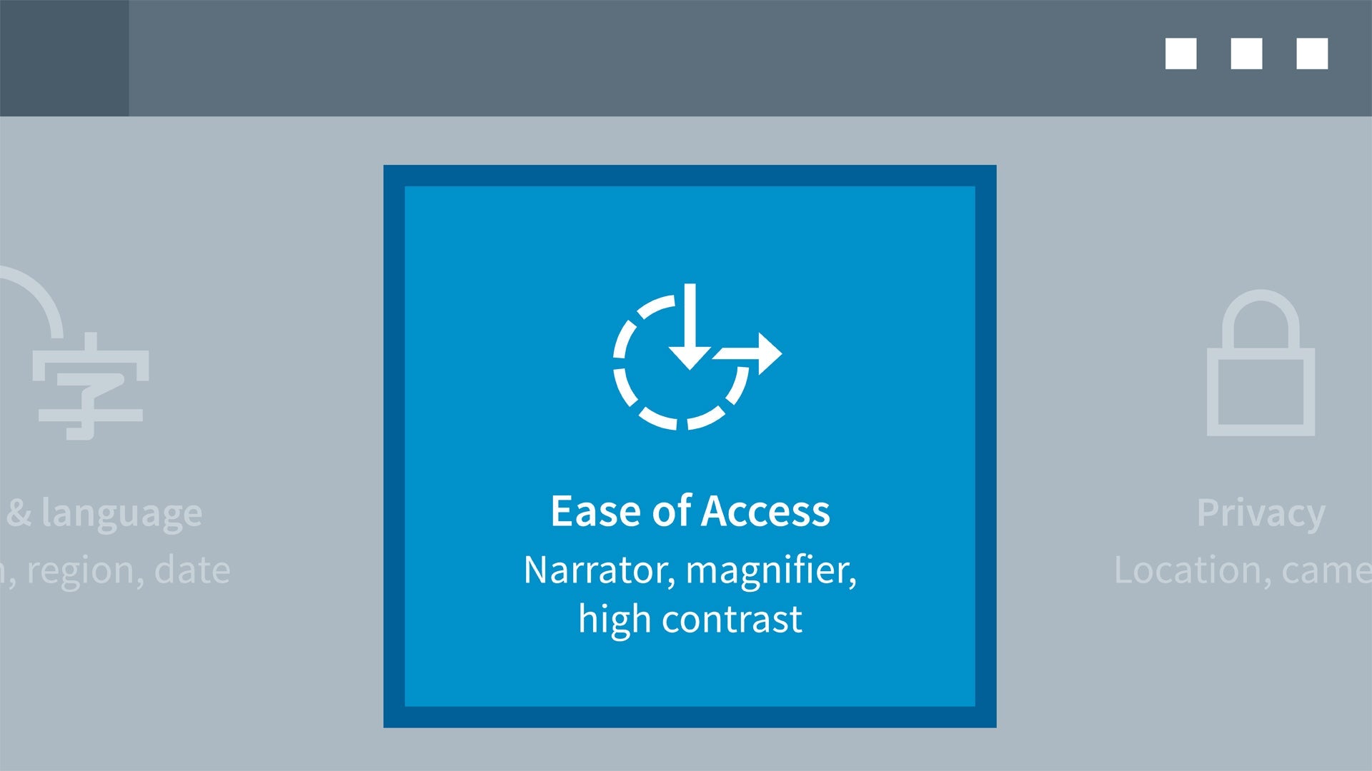 Windows 10 Ease of Access logo