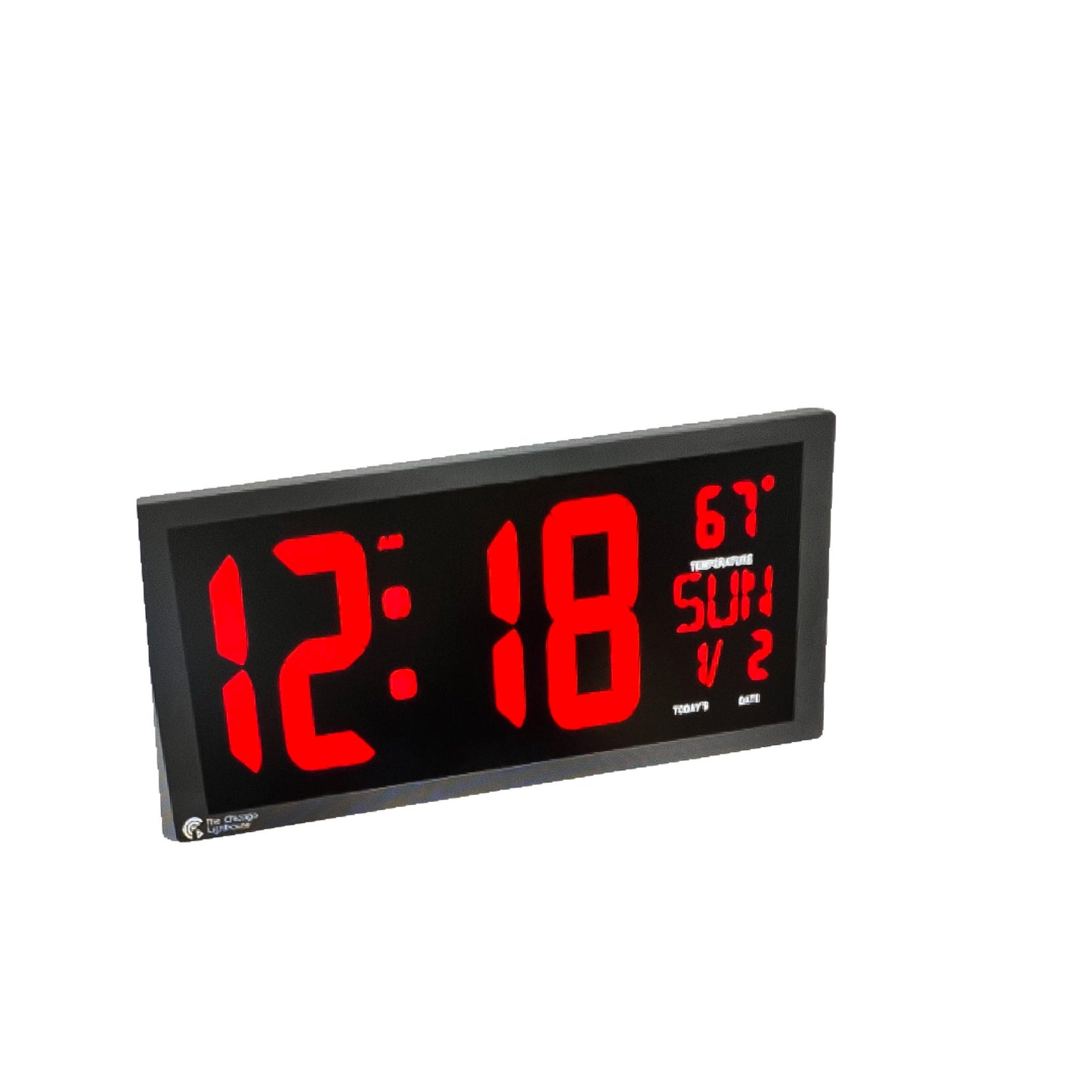 The14.5” x 6” Digital LED Low Vision Wall Mount Clock was packaged and distributed in the USA by people who are legally blind. All proceeds benefit The Chicago Lighthouse, a social service organization providing services for people who are blind, visually impaired, disabled and Veterans. Whenever possible we select local suppliers providing meaningful employment here at home.