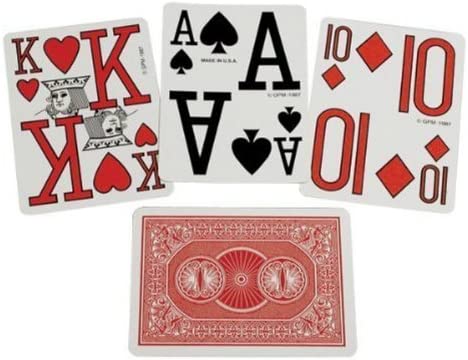 Low Vision Playing Cards By Marinoff are Designed by the ophthalmologist Dr. Gerald Marinoff to enable individuals with a vision to more easily see the numbers on these playing cards. 