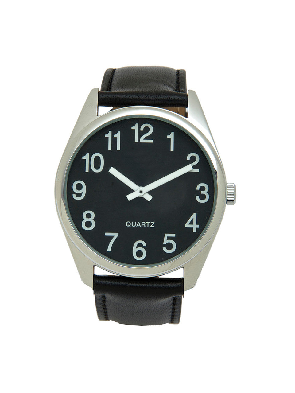 Low Vision Gold Tone Watch - White Face