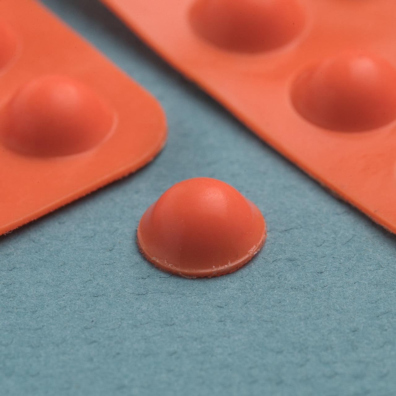 Medium Orange Round Bump Dots - Set of 25