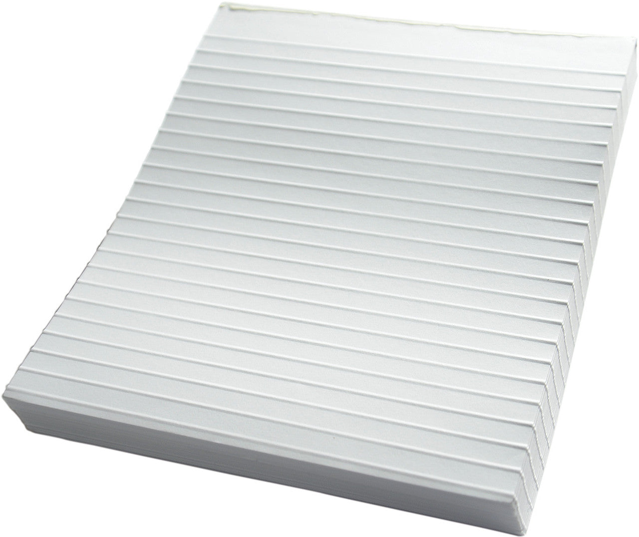Raised Line Writing Paper.  Heavy raised lines on 8.75 x 10.5 inch sheets of paper help the user feel the lines when writing. Approximately 165 sheets per pad. 