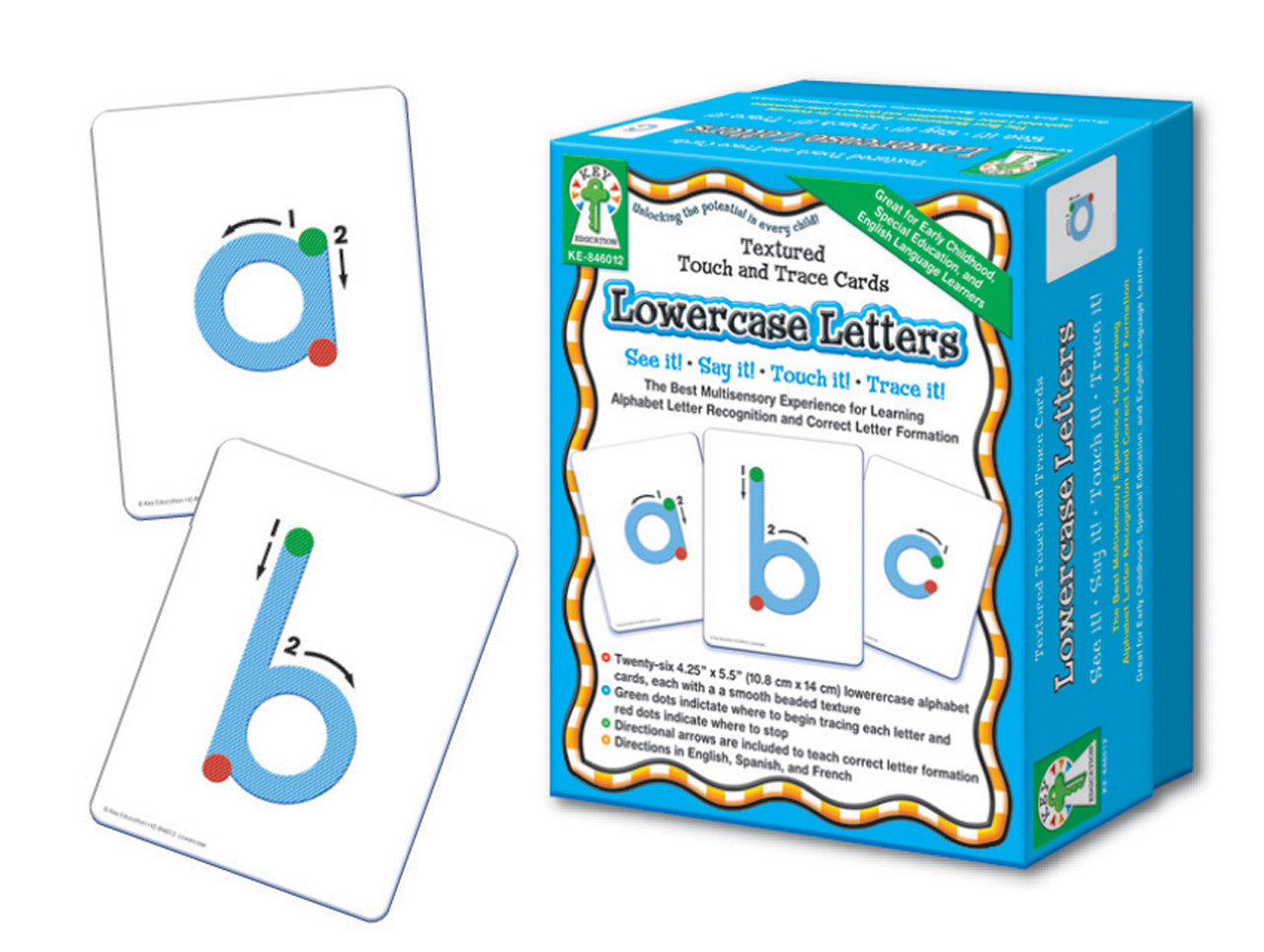 Textured Touch & Trace Cards (Lowercase Letters)
