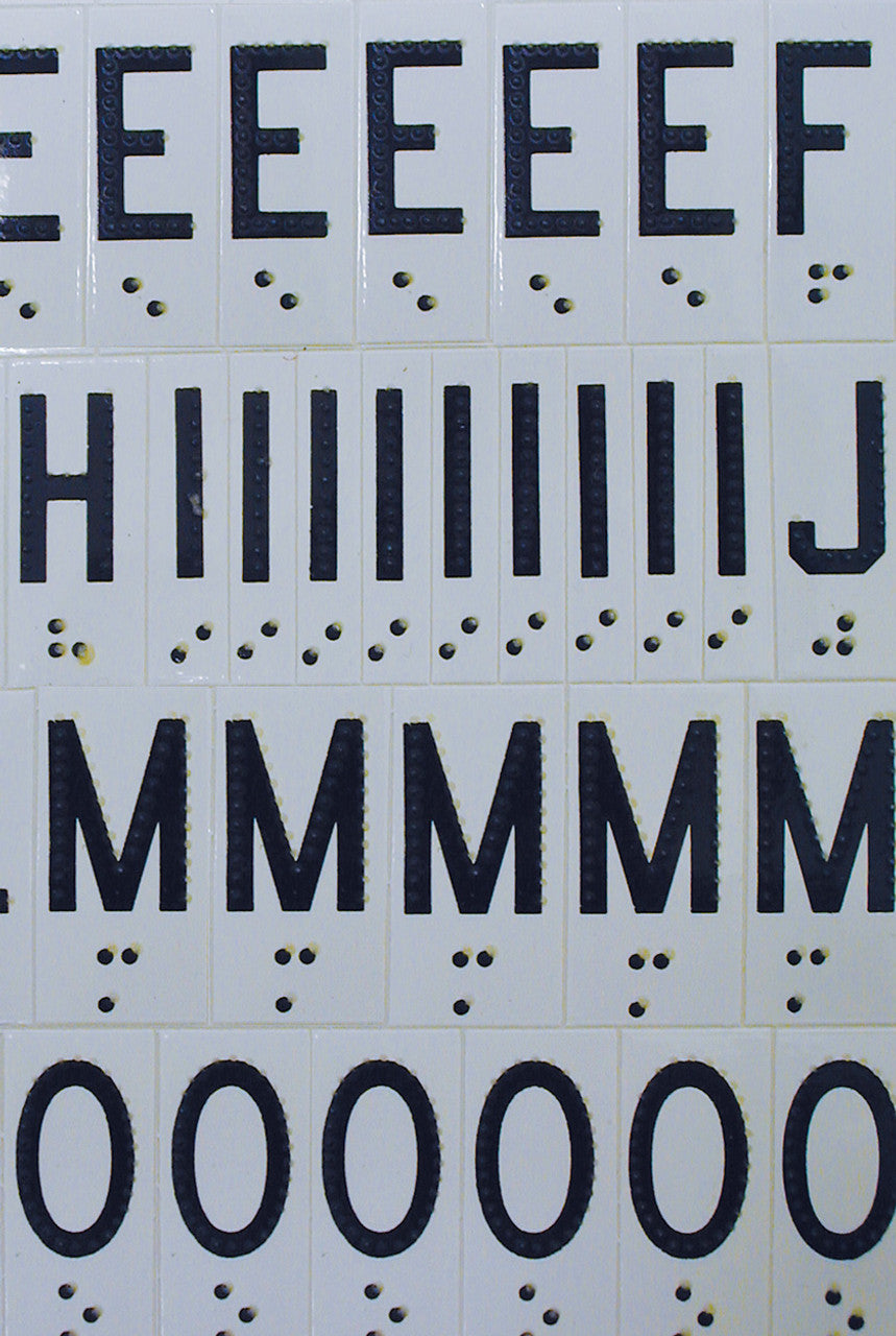 Touch and See Letters - Numbers With Braille - My Tools for Living ...