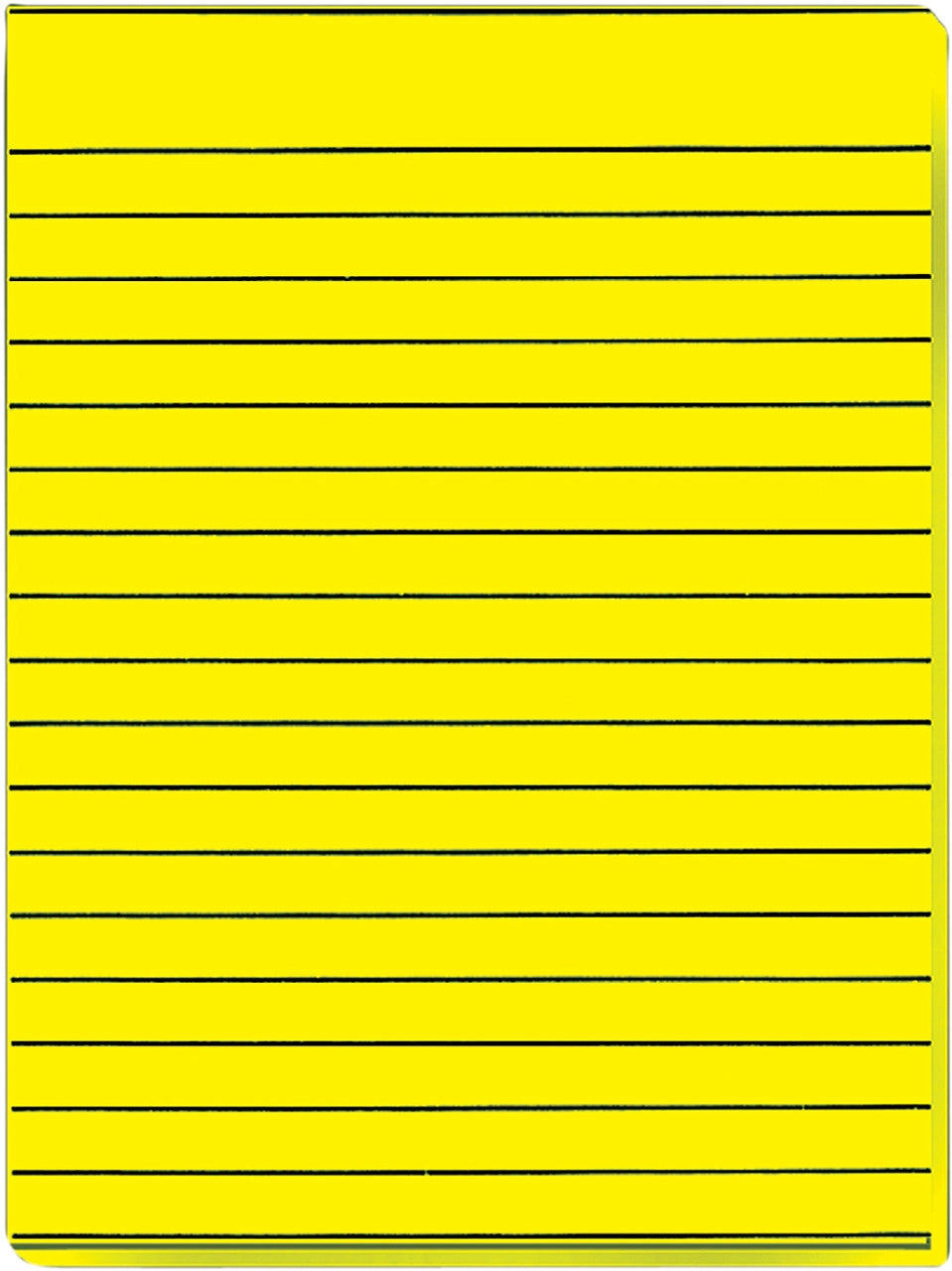 Yellow Bold Line Paper 8.5x 11